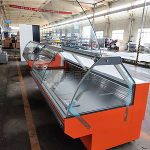 Vitrine Réfrigérée Commerciale à Comptoir Ouvert <span class=keywords><strong>pour</strong></span> Présentation <span class=keywords><strong>de</strong></span> Fruits <span class=keywords><strong>de</strong></span> Mer, Viandes Fraîches et Aliments Froids (Occasion) - Product Image 6