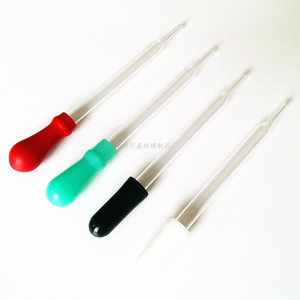 หลอดหยดแก้วเทียนจิง 10 ซม. พร้อมปลายยางสำหรับใช้ในห้องปฏิบัติการสำหรับสารเคมี - Product Image 3