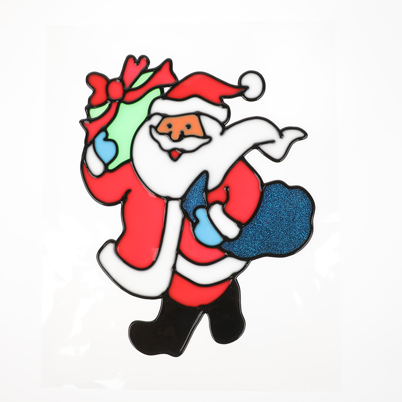 Рождественские ПВХ окна автомобиля декоративные наклейки на стену Декор наклейки