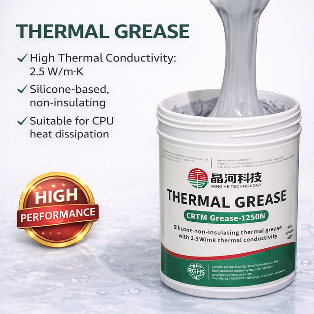 High Performance Silicone Thermal Grease 4.5 W/m.k Non-Insulating High Conductivity Thermal Paste for CPU GPU Heat Sink