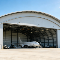 Hangar d'avion et atelier en structure spatio-framboisière en acier léger et acier au carbone SAFS - Vente chaude