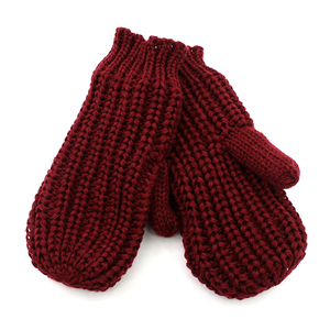 Gants d'hiver en laine acrylique pour adultes, en tricot Jacquard personnalisé <span class=keywords><strong>et</strong></span> <span class=keywords><strong>mitaines</strong></span> de Couple de sport rouges pour femmes, 2022 - Product Image 2