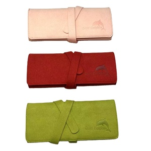 Wholesale Custom Microfiber Travel Jewelry Bag Storage Organizer for Ring Earring Necklace Foldable Velvet <strong>Jewellery</strong> <strong>Roll</strong> - Product Image 1