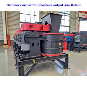 立式组合破碎机锤式破碎机设备，配备交流电机和轴承，适用于石材，处理能力<span class=keywords><strong>5</strong></span>-15吨/小时 - Product Image 3