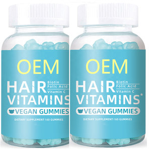 วิตามินเจลลี่สำหรับเล็บ ผิว ผม สูตรเฉพาะสำหรับผู้ทานมังสวิรัติ ยี่ห้อ Nature <span class=keywords><strong>Bounty</strong></span> ผสมไบโอติน รูปแบบเยลลี่รูปหมี - Product Image 1