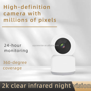 Telecamera <span class=keywords><strong>WiFi</strong></span> Wireless 2.4GHz con Rotazione 360°, Interfono Vocale AI, Tracciamento Mobile, Visione Notturna, Compressione Video H.265, 256GB - Product Image 2