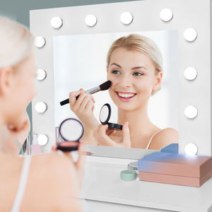 Girls Makeup <strong>Dressing</strong> <strong>Table</strong> <strong>with</strong> <strong>Mirror</strong> White <strong>Hollywood</strong> Wooden Corner Vanity Modern Home Furniture Bedroom Furniture Dresser - Product Image 6