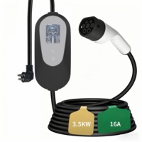 Nouvelle station de recharge portable intelligente à reconnaissance d'empreintes digitales Star EV Charger Level2 3.5kW 32A EVSE IP65 étanche