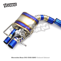 Système d'échappement de voiture de silencieux Catback en titane pour Mercedes-Benz C63 C63S AMG W205 4.0T 2015-2023