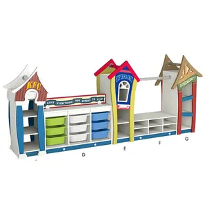 JMQ-G239A mobilier de garderie pour enfants de la maternelle, sac d'école, étagère, installation scolaire