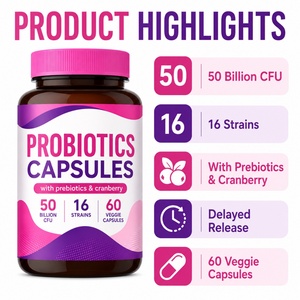 Enzimas Digestivas de Calidad, Detox, Suplementos Vaginales para Mujeres Adultas con Streptococcus Thermophilus, Probióticos Vaginales, 60 Cápsulas - Product Image 2