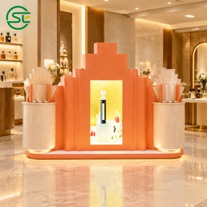 Présentoir pop-up tendance pour parfums, présentoir de magasin de cosmétiques stratifié, idées de kiosque personnalisé pour parfums en centre commercial - Product Image 3
