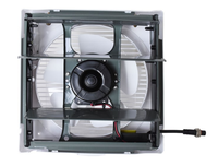 Ventilateur solaire en acier et plastique à lamelles de 10 pouces pour chambre et salon, avec panneau solaire 30W et moteur CC sans balais