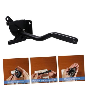 Hiện Đại Nhiệm Vụ Nặng Nề Thép Carbon Tự Động Tự Khóa Đòn Bẩy Hàng Rào Cổng Chốt Sơn Bột Cho Sân Hàng Rào Trang Trại Vật Nuôi Thùng - Product Image 5