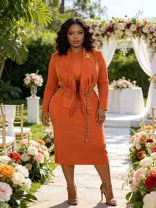 Completo da Donna di Alta Qualità <span class=keywords><strong>con</strong></span> Top Plissettato e <span class=keywords><strong>Frange</strong></span> Abbinato a <span class=keywords><strong>Gonna</strong></span> Media Lunghezza Set Due Pezzi Oversize Stile Miyake per Vendita all'Ingrosso - Product Image 3