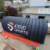 Tunnel de passage sportif gonflable géant professionnel avec logo personnalisé pour le terrain scolaire