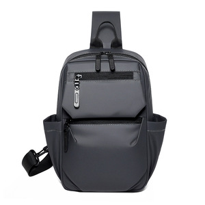 Sac bandoulière unisexe en nylon, petit, imperméable, avec fermeture éclair, pour usage quotidien, design croisé, léger, poche de rangement pour voyage - Product Image 1