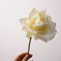 Bouquet de roses artificielles en latex de haute qualité, toucher réaliste, pour mariage et décoration de la maison