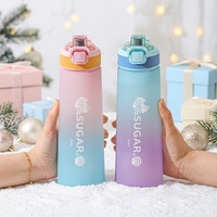 Gobelet d'eau portable sans sucre avec capsules parfumées et paille anti-fuite pour la maison, la salle de sport, les voyages et les loisirs