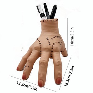 Soporte para bolígrafos y macetas con diseño de mano cosida de terror, estilo <span class=keywords><strong>Wednesday</strong></span> <span class=keywords><strong>Thing</strong></span>, gótico, para Halloween, decoración y almacenamiento de escritorio - Product Image 4