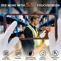 PDA Robusta de Mano de 5.5 Pulgadas, 6+64 GB, Android 14, CPU Octa-Core G99, Escáner de Códigos QR y de Barras, con 4G LTE, GPS, SIM, TF, Tipo-C, N1