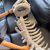Chapeau en peluche tête de dinosaure de dessin animé, jouet amusant pour enfants, en coton PP, 7-14 ans, personnalisé pour anniversaire, sac OPP sur mesure