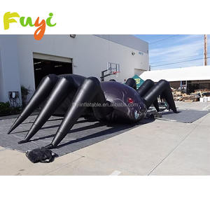 Tarántula de araña inflable Halloween decoración al aire libre de miedo ojos rojos inflables modelo de araña viuda negra - Product Image 1