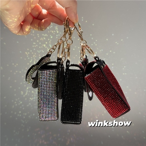 กระเป๋าพกพาอเนกประสงค์สำหรับผู้หญิง ราคาโรงงาน รุ่นใหม่ กระเป๋าใส่ลิปสติก กล่องใส่น้ำหอม พวงกุญแจพร้อมกระจกทรงหัวใจ - Product Image 3