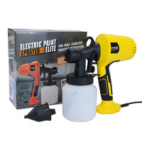 Pistolet à peinture électrique HVLP JOEPON 500W, gobelet de 800 ml, 3 buses 1.0/1.8/2.5 mm, 850 ml/min, pour peinture murale et meubles DIY