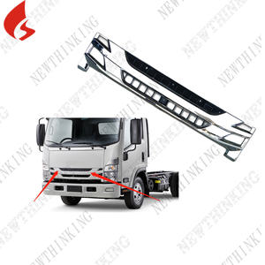 עבור <span class=keywords><strong>ISUZU</strong></span> NPR NPR2009 NQR175 NPR150 NMR130 NLR130 גריל צבוע לבן כרום גריל בינוני גרסה רחבה וגרסה צרה - Product Image 2