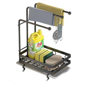 Support mural multifonctionnel Najie pour torchons et essuie-tout, égouttoir sans perçage, organisateur de rangement rectangulaire MB001 - Product Image 5