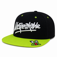 Casquette Snapback brodée en 3D, broderie invisible, coton et polyester, visière plate, style hip-hop, pour hommes, femmes et jeunes.