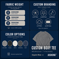 Maßgeschneidertes Herren-T-Shirt, 170 g/m², enzymgewaschen, aus schwerem Langstapel-Baumwollstoff, kastiger Oversize-Schnitt, doppelt genäht, atmungsaktiv, unbedruckt