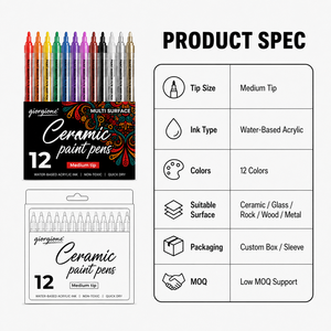 ปากกาเซรามิก Giorgione 12 สี พร้อมจัดส่งรวดเร็ว ขายส่งจากโรงงาน ปรับแต่ง<span class=keywords><strong>ได้</strong></span> ปากกามาร์คเกอร์สำหรับงานศิลปะ - Product Image 3