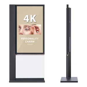 32 43 55 65 75 polegadas capacitiva quiosque totem lcd à prova d' água 3d ao ar livre parede de vídeo tv digital signage tela de publicidade ao ar livre