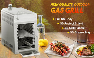 Parrilla de Gas Portátil de Acero Inoxidable de Primera Calidad para Exteriores, <span class=keywords><strong>Asador</strong></span> de Carne, Personalizable con OEM - Product Image 2