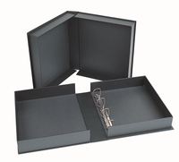 Reliure à anneaux en tissu pour documents A3 A4, organiseur de papiers, classeur à anneaux d'archives