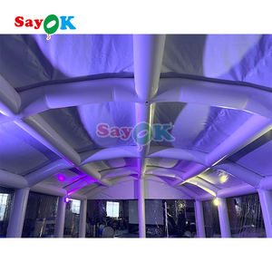 Dôme de <span class=keywords><strong>piscine</strong></span> transparent gonflable en pvc de qualité commerciale lumière led piscines tente de couverture transparente - Product Image 6