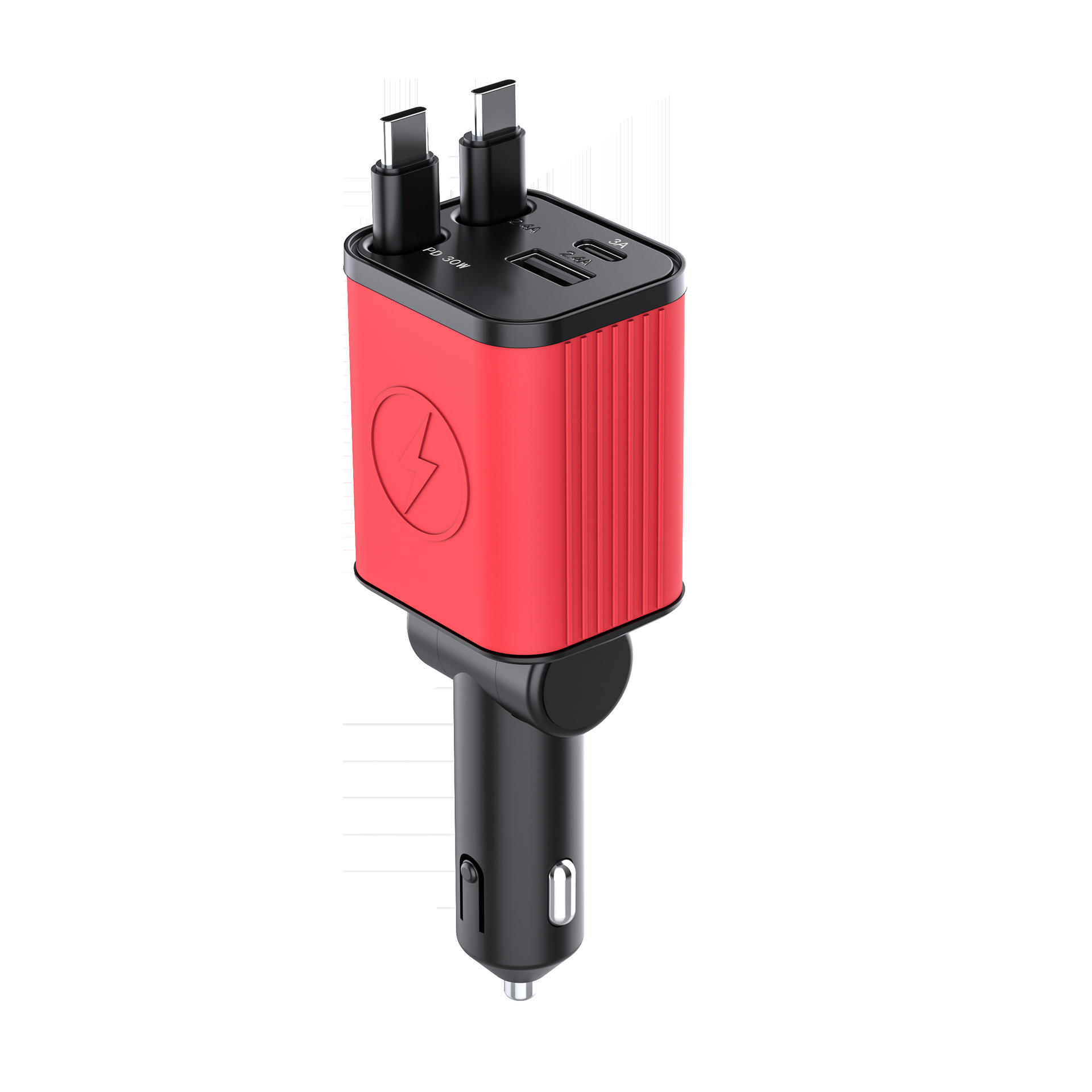 PD 30W Type C+ Type C -สีแดง