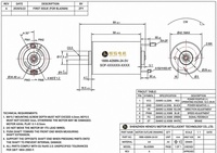 Moteur sans balais BL4266N 24V, couple de coupure 100 Nm, faible consommation, IP54, fixation par bride, durable pour AGV commercial à charge lourde et autonome