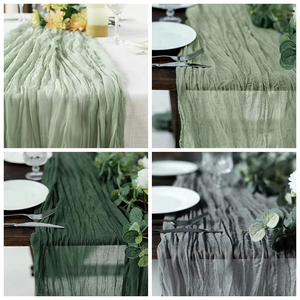 Chất lượng dệt vải bảng <span class=keywords><strong>Runner</strong></span> tùy chỉnh 90*180cm 90*300cm gạc Boho thân thiện với môi bảng vải cho đám cưới - Product Image 3