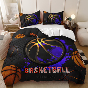 Thoải Mái Polyester Vải Thể Thao Bóng Rổ Chàng Trai Bộ Đồ Giường Set Teen Duvet Cover Set - Product Image 6