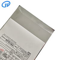 Sachet d'emballage plat PE mat mini refermable, résistant à l'humidité, imprimé en héliogravure, avec bande adhésive, pour masque de protection