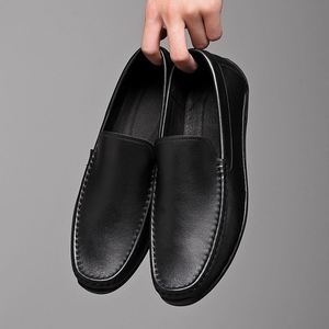 Chaussures de ville de luxe pour hommes, de haute qualité, de marque de créateur, personnalisées, à lacets carrés, en cuir, antidérapantes, respirantes et légères - Product Image 3