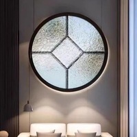 Fenêtre ronde fixe personnalisée DEMEA |   Fenêtre Circulaire Décorative avec Verre Artistique pour Villas, Hôtels et Projets Résidentiels