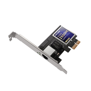 อะแดปเตอร์เครือข่าย2.5Gbps PCIE Gigabit การ์ดอีเธอร์เน็ตแบบมีสาย2500เมตร Wake <span class=keywords><strong>ON</strong></span> <span class=keywords><strong>LAN</strong></span> ติดตั้งง่ายสำหรับการเล่นเกมการถ่ายโอนไฟล์ NAS - Product Image 3