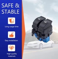 NOUVEAU HNROCK 8200107772 Lève-vitre en verre compatible avec Renault Megane, Laguna, Espace, interrupteur de lève-vitre