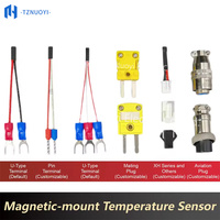 Capteur de température à adsorption magnétique de type K, thermocouple PT100, fil blindé en acier inoxydable, plage de -60 à 450 °C, précision 0,1 °C
