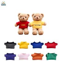 Pabrik Boneka Beruang Teddy Murah TongXin Toys dengan Logo Custom, Boneka Hewan Isi Dakron dengan Kaos Hoodie Sublimasi, Mainan Boneka Beruang Plush, Hadiah Anak-Anak