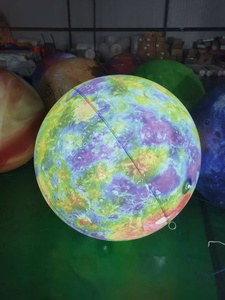 Ballons gonflables en PVC étanches à l'air avec lumière LED, planètes Terre, Soleil, Lune, Saturne et Mars, couleur personnalisée, taille 1m-5m, impression UV durable - Product Image 4